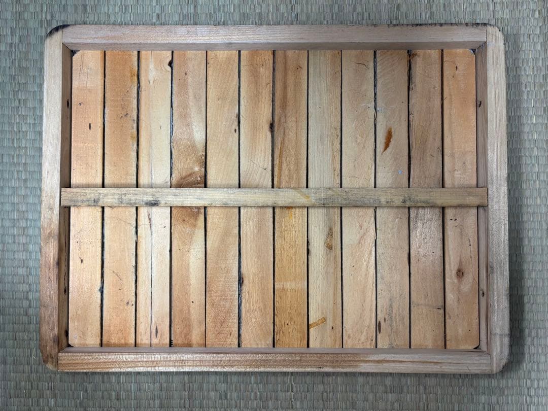 木枠 ストーブタイル台 昭和レトロ 当時物