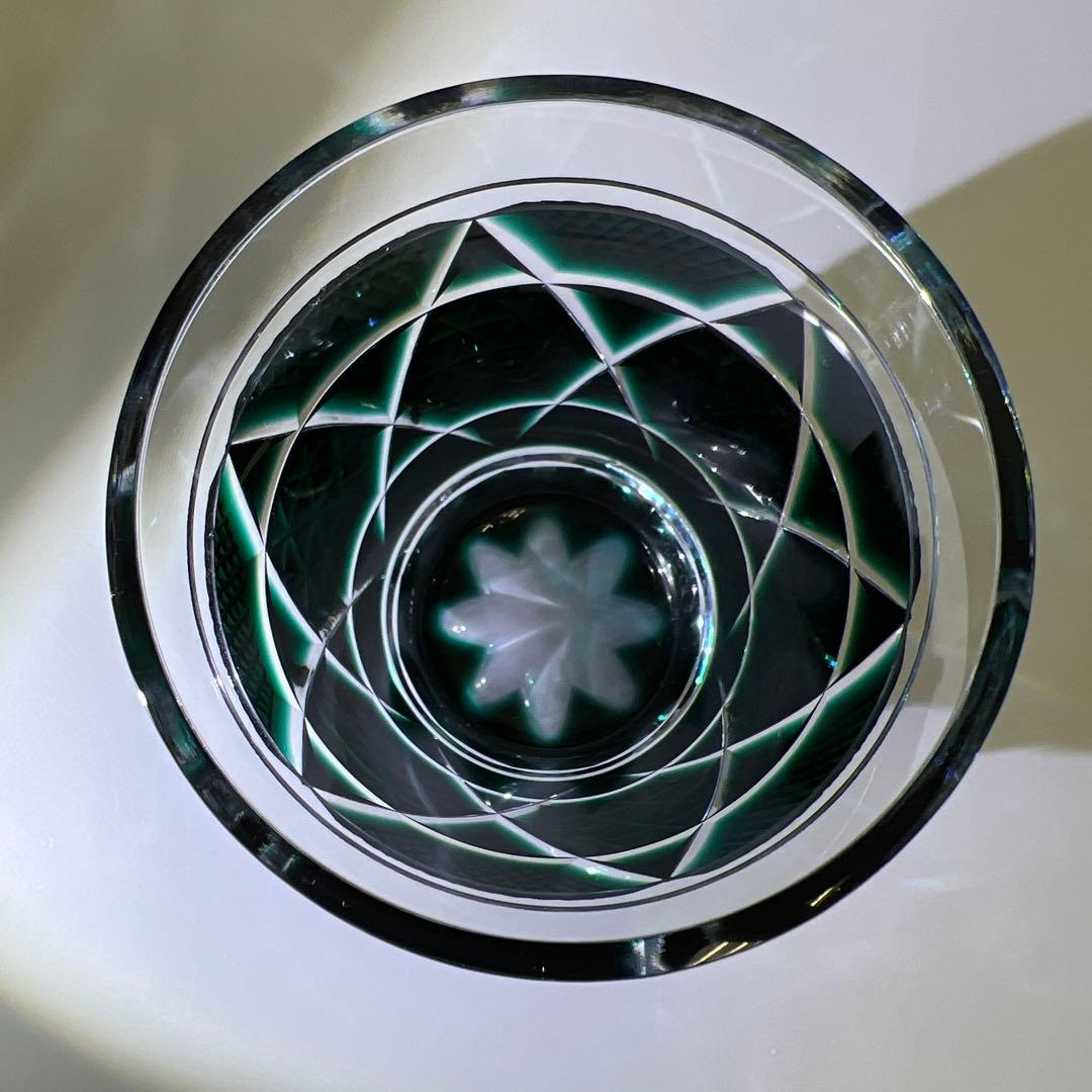 島津磯斉　薩摩切子オールドファッションタンブラー　共箱　東Y7-1203☆1F