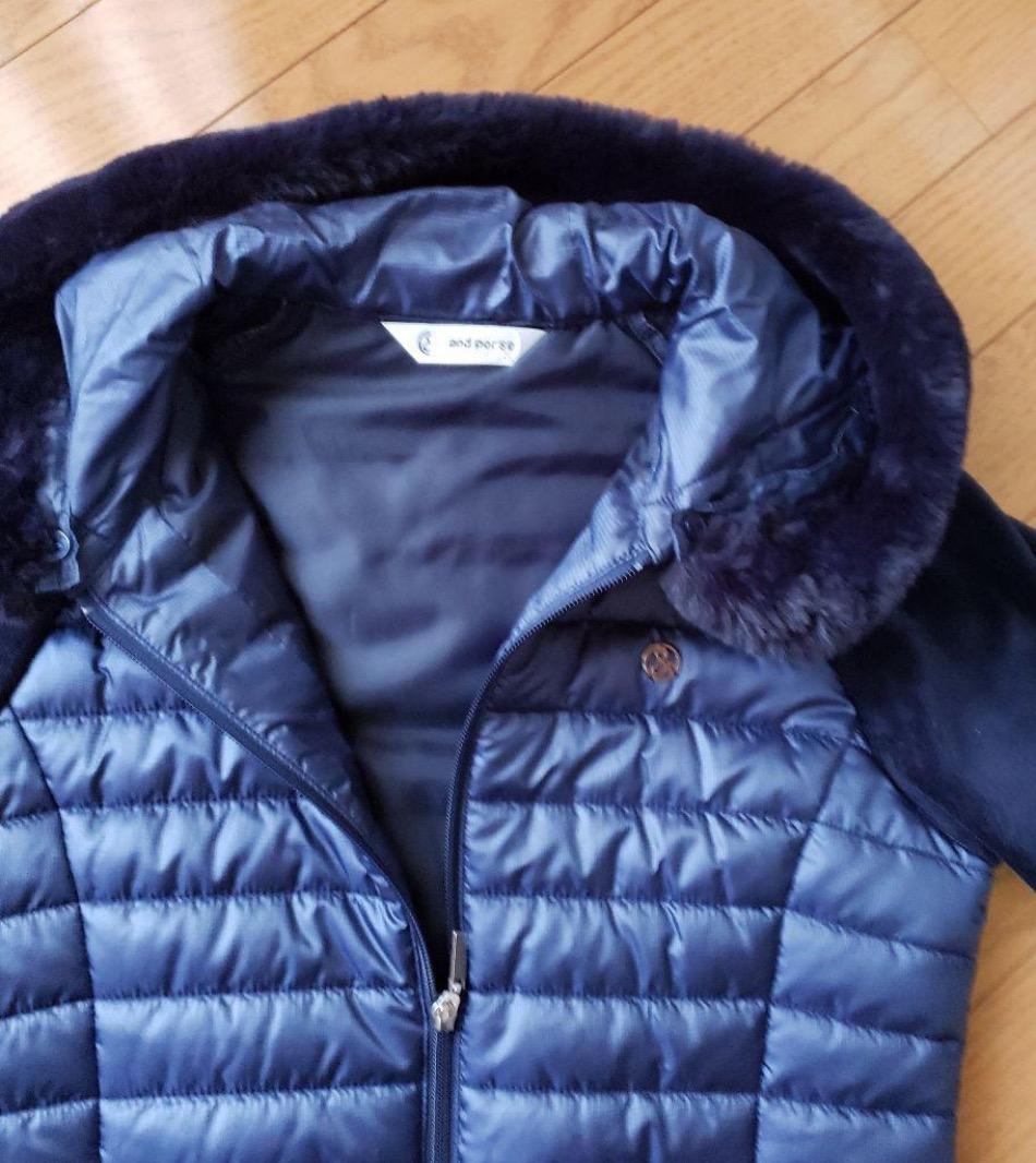 and per se フード付きネイビージャケット