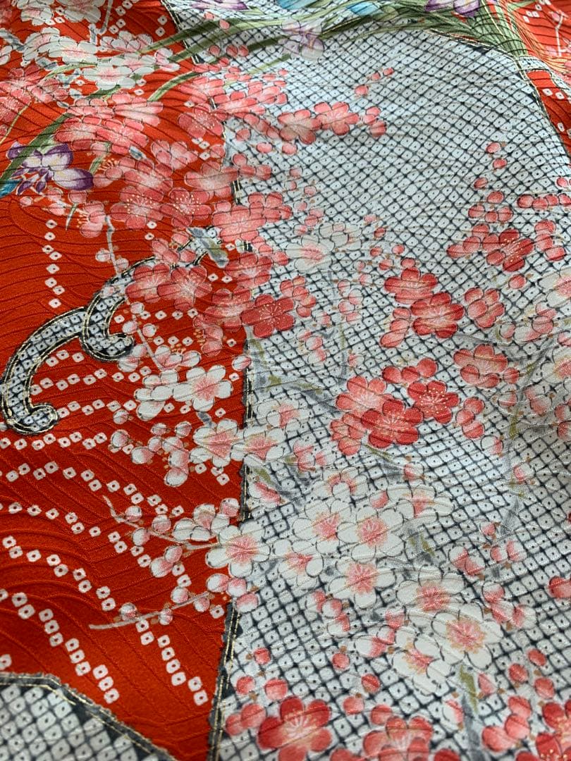 最高級！高島屋　お誂え　十三参り　振袖　正絹　お祝い　着物