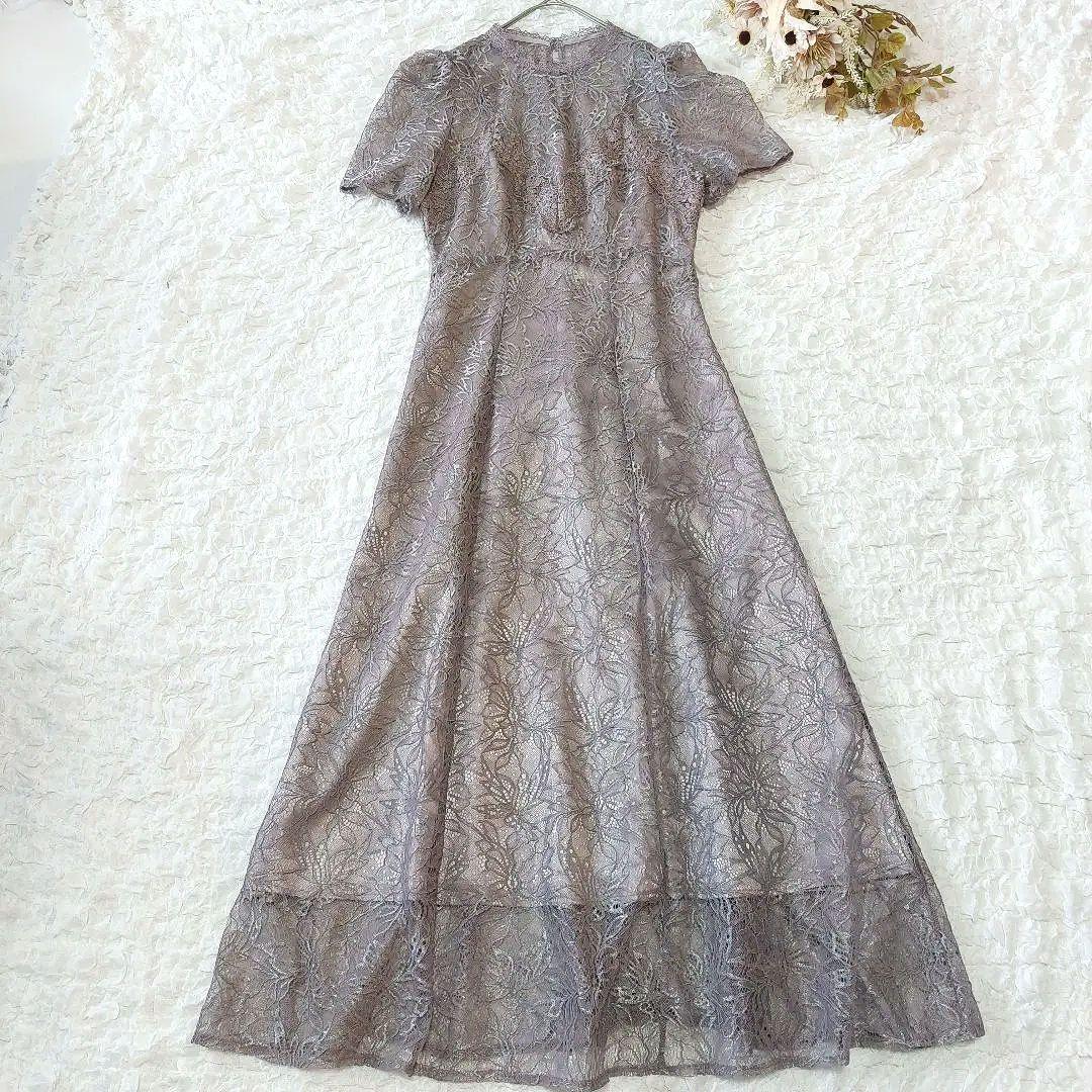 【美品】スナイデル シャイニーレースドレス パーティー オケージョン マキシ丈