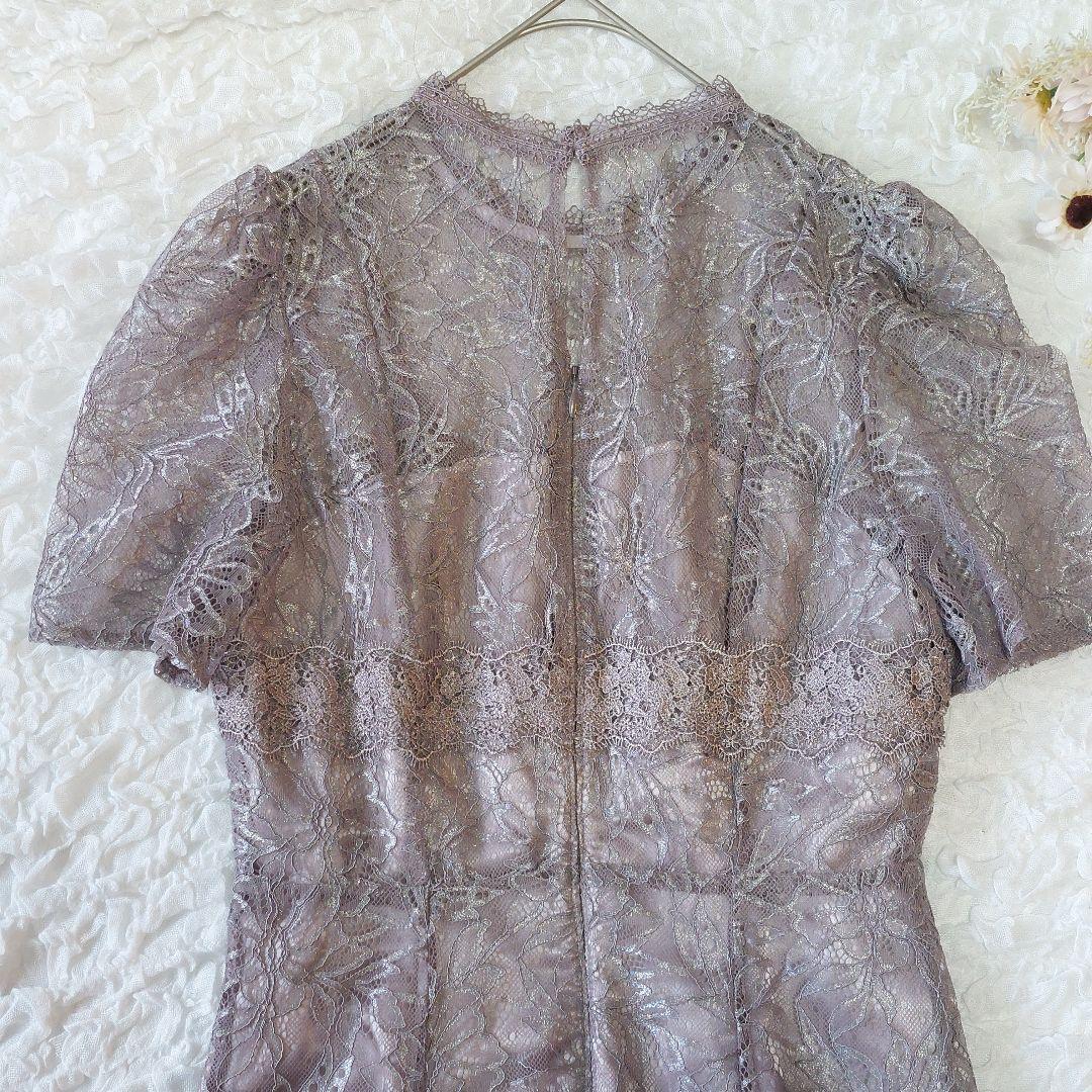 【美品】スナイデル シャイニーレースドレス パーティー オケージョン マキシ丈