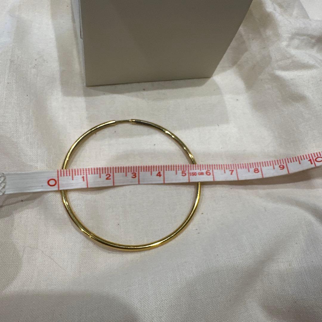 MARIA BLACK ゴールド フープピアス 直径約5cm