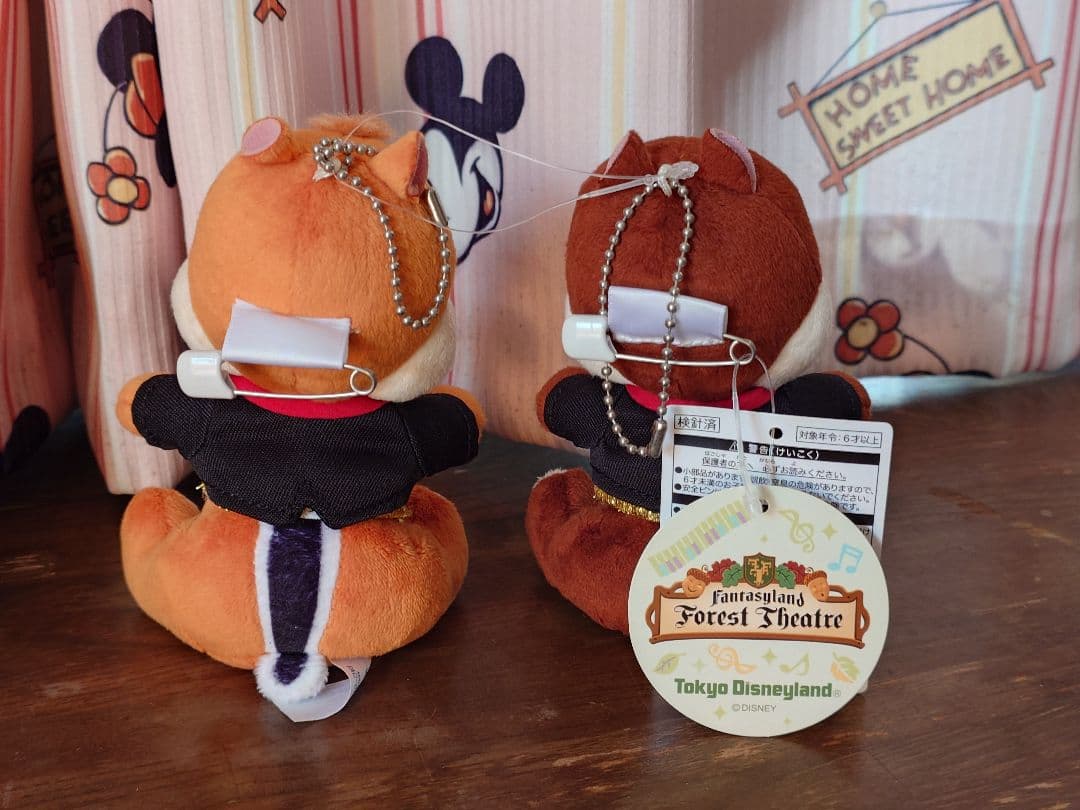 東京ディズニーランド　マジュミ　ぬいぐるみバッジセット　新品未使用