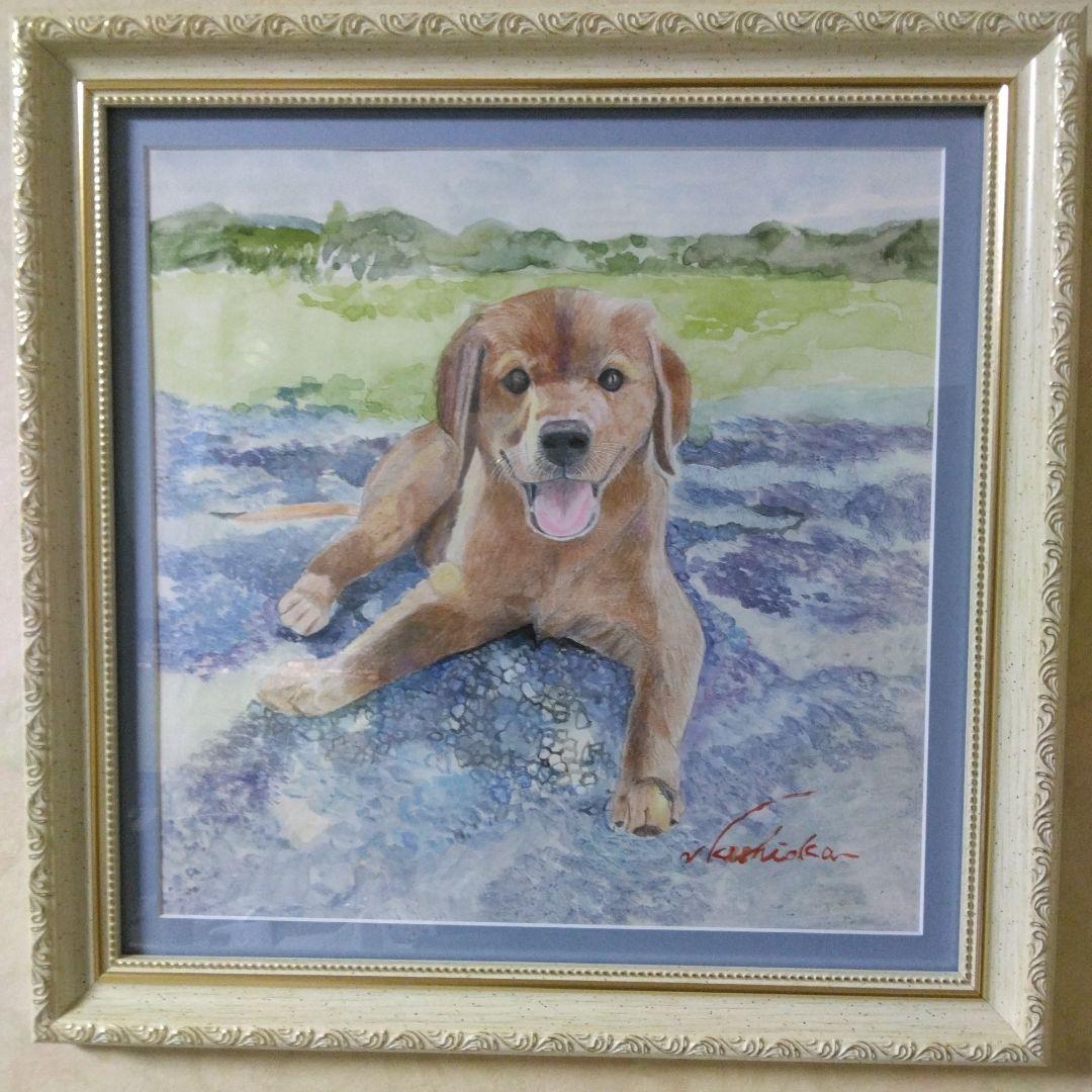 色鉛筆画、水彩画(高級額付き)