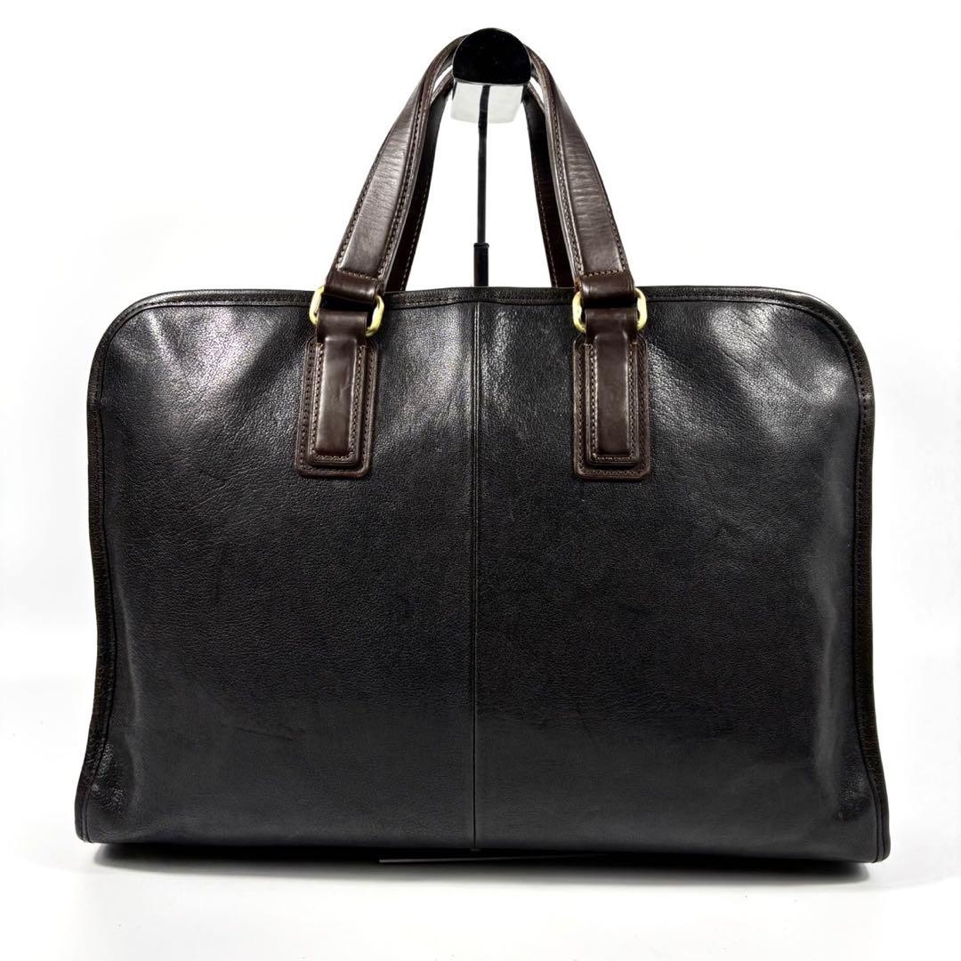 ✨美品✨ツチヤカバン ビジネスバッグ A4可 アルマス バッファロー 濃紺