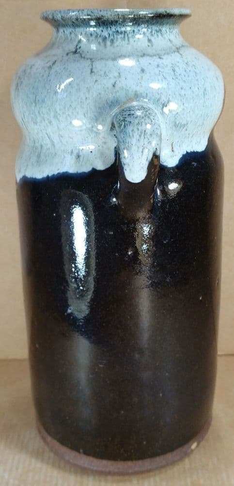 即中斎書付箱 唐津耳付花入 坂井岱平作(朝鮮唐津写耳付花入) 美品