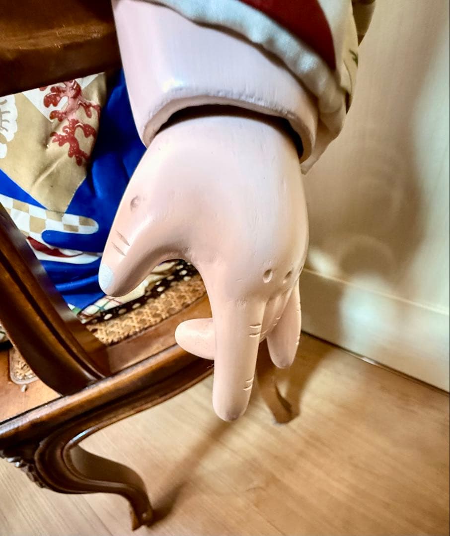 明治時代 抱き人形 男の子 市松人形 着物 貴重 骨董 70cm