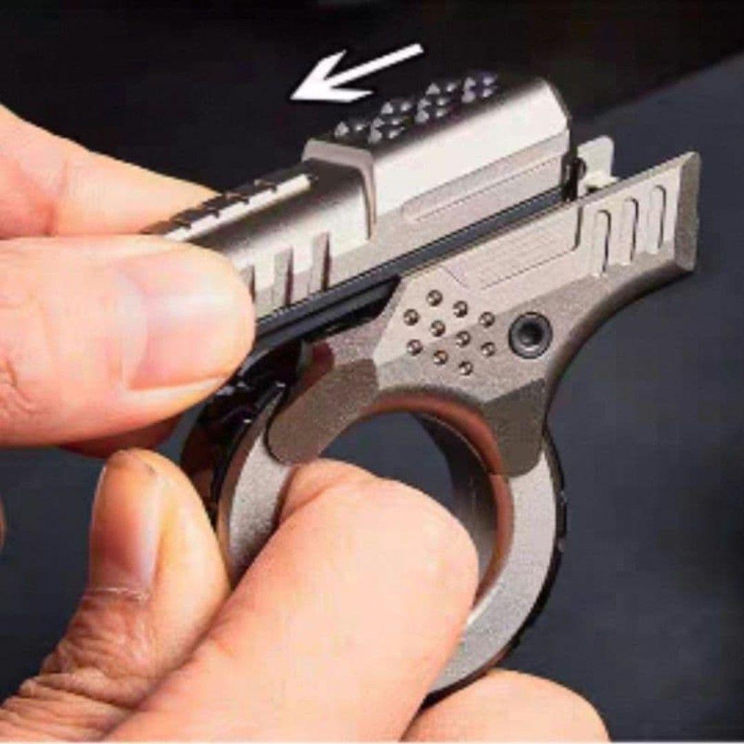 【新品】フィジェットトイ　ガンタイプ　ブラック　スライダー　EDC