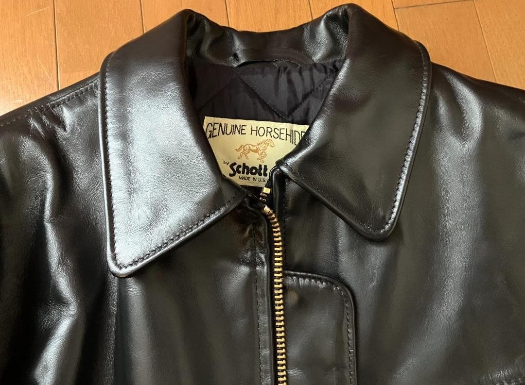 schott ショット ホースハイド 40 USA製 黒