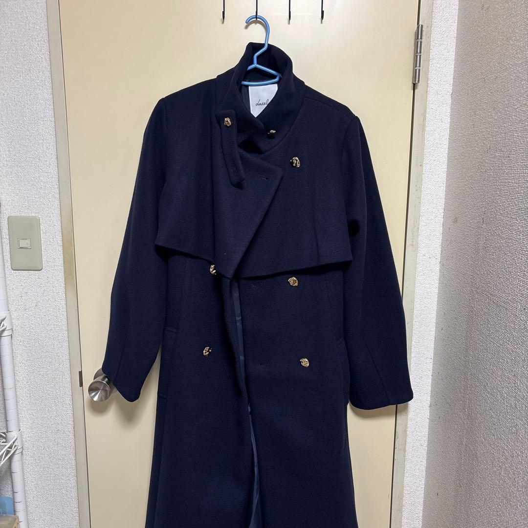 dazzlin 2WAYカラーレディコート ネイビー M