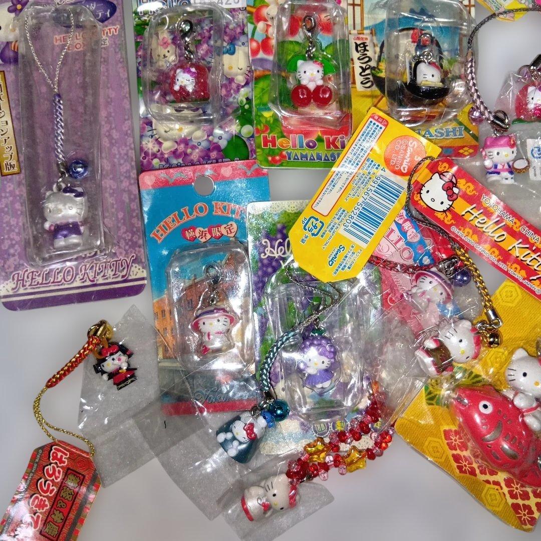 ご当地ハローキティ2000年前後ストラップセットまとめ売り