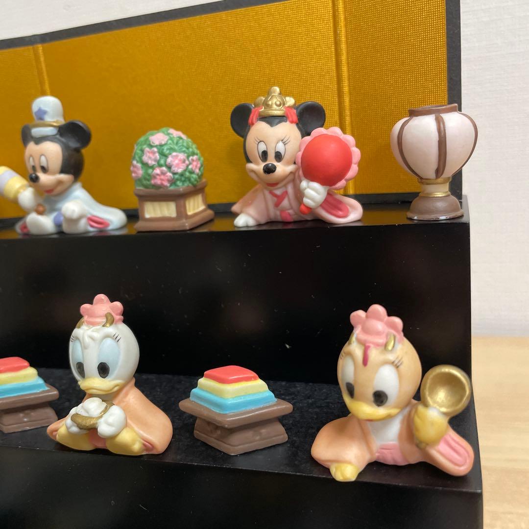 ディズニー　三段雛人形　ひな祭り飾り　陶器製　Disney ベビー雛人形