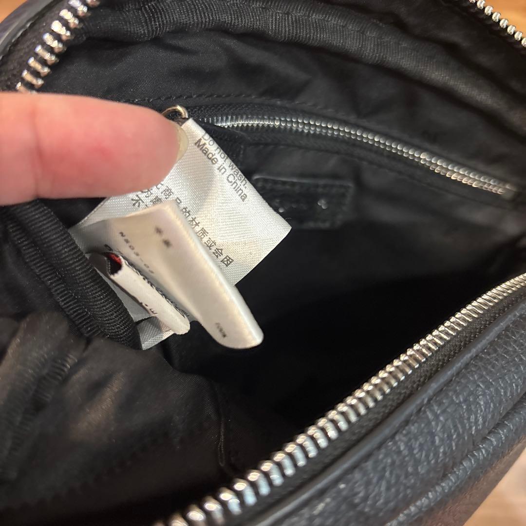 【美品】agnes b アニエスベー レザー 本革製 ミニ ショルダーバッグ