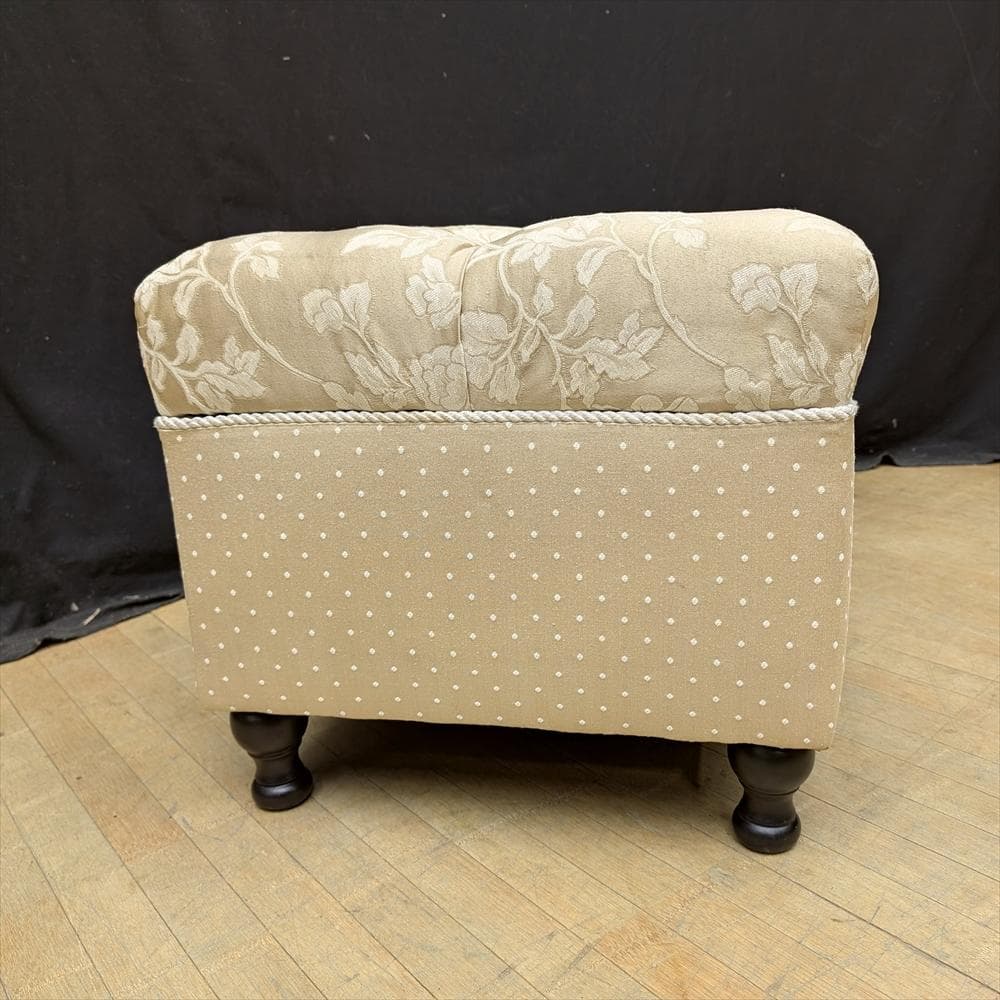 ジェニファーテイラー　ヘアルーム　収納付　ベンチボックス　スツール　二人掛け