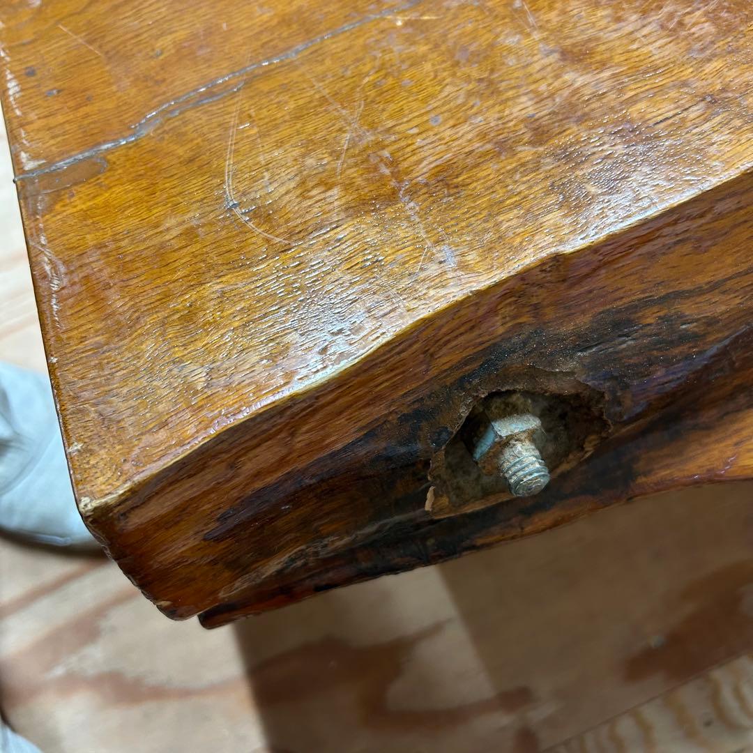 ケヤキ材　欅　耳付き　和テーブル