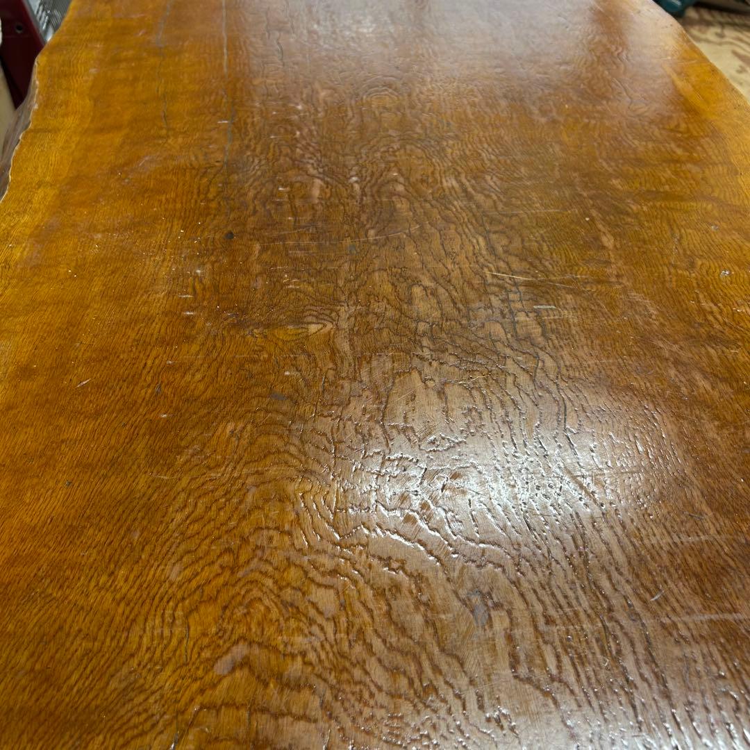 ケヤキ材　欅　耳付き　和テーブル