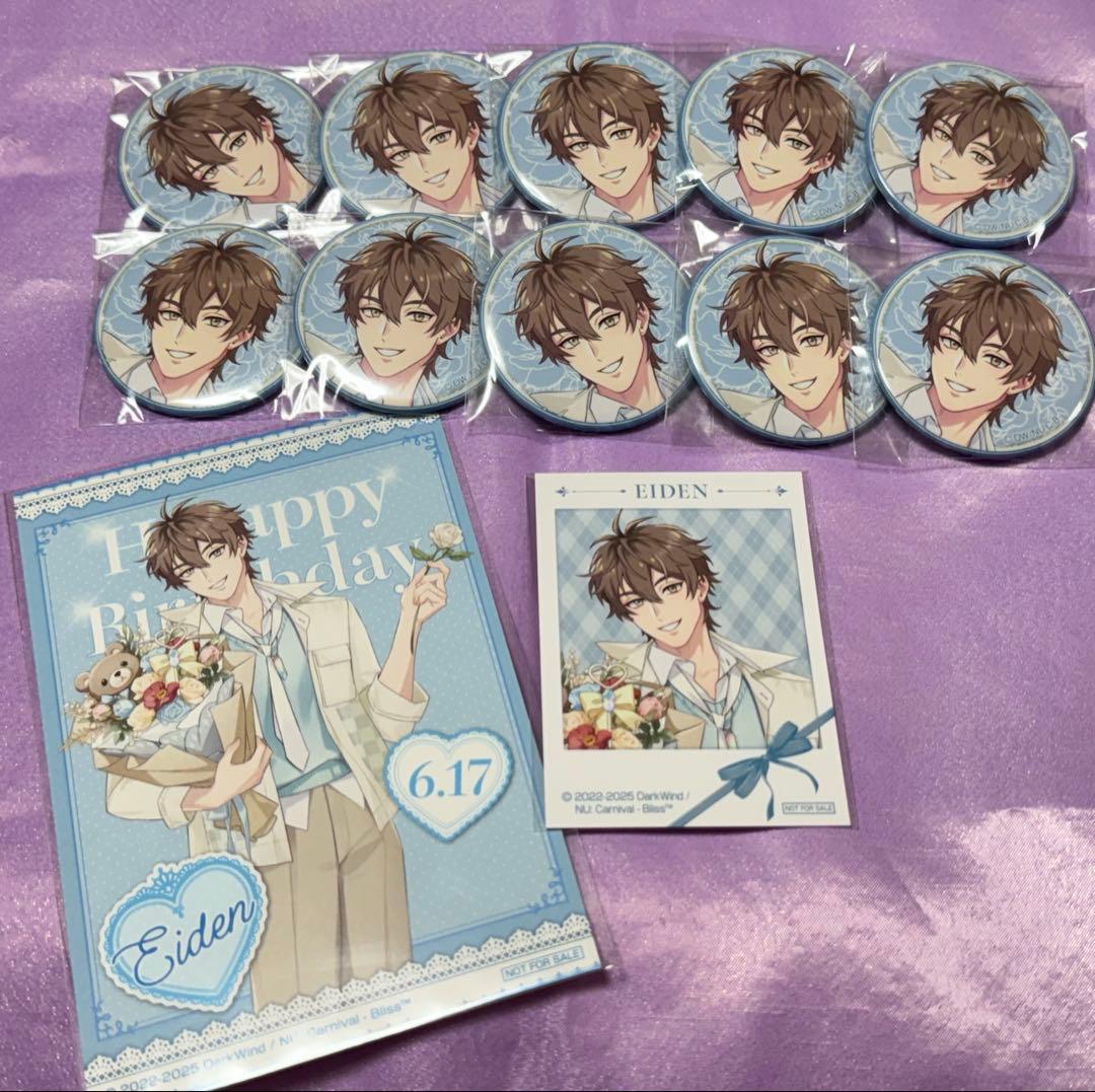 NUカーニバル メディコス 缶バッジ エイト10点 特典 ブロマイド カード