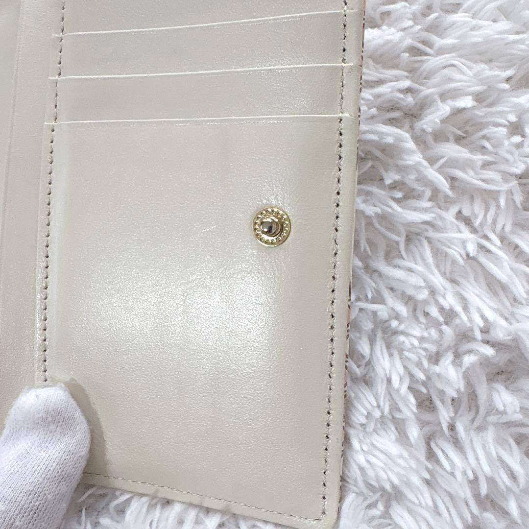 文庫屋大関 二つ折り財布 ロカイユ がま口 ベビーピンク 浅草 伝統工芸 本革