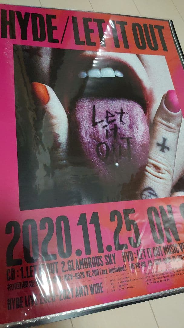 レア物 HYDE CD,Blu-ray DVD告知ポスター 12枚セット