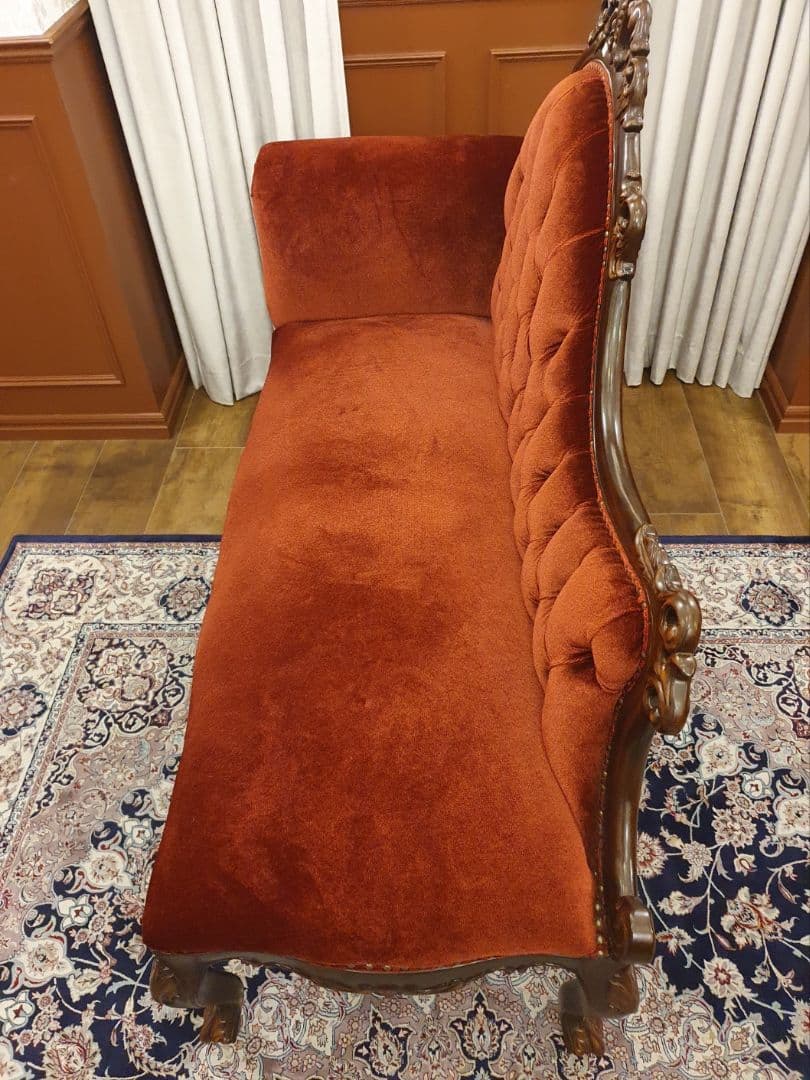 アンティーク ソファー 猫脚 シンフォニーシリーズ 1048-5F41B レトロ