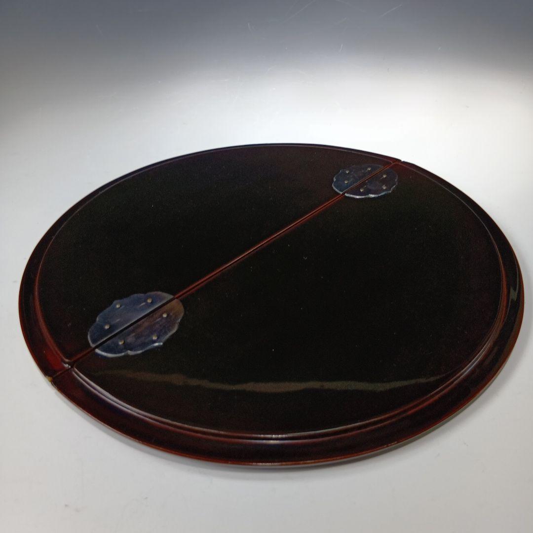 値下げ茶道具　平安景雲造　紅毛写　平水指　　 漆蓋付　共箱