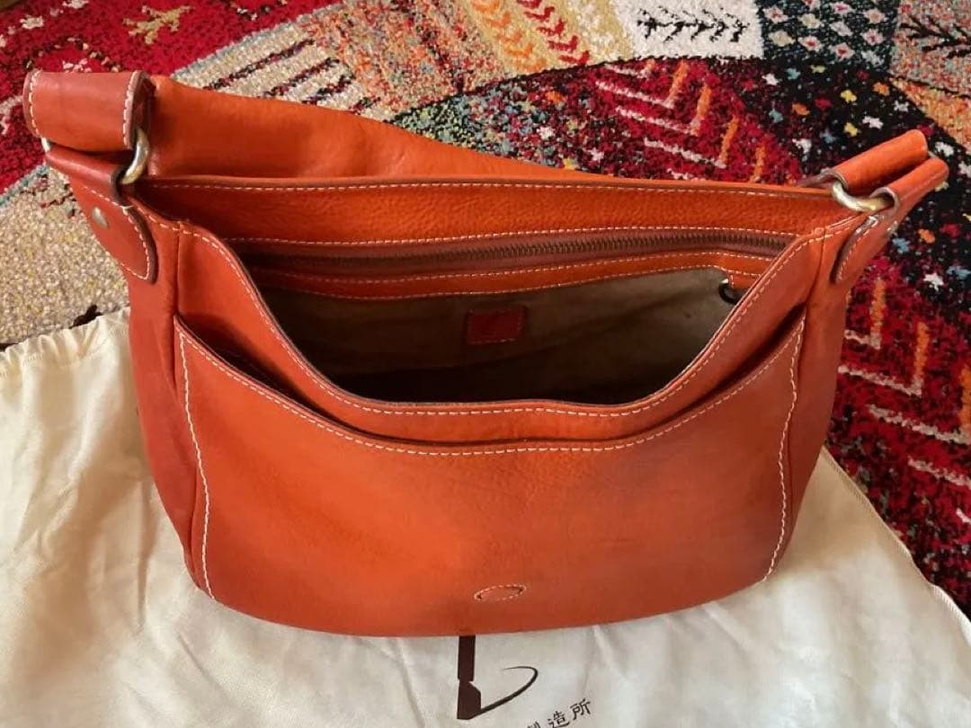土屋鞄＃ショルダーバッグ＃オレンジ保存袋付き