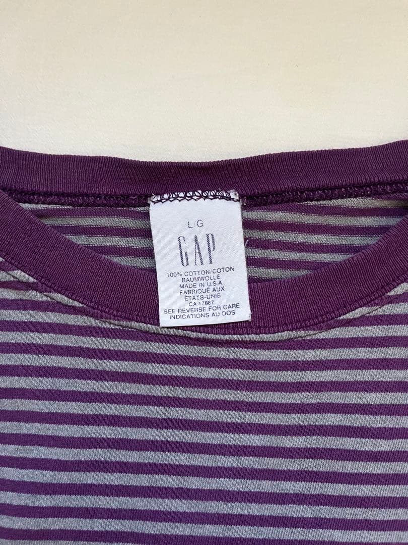 トップス 90s old gap border tee