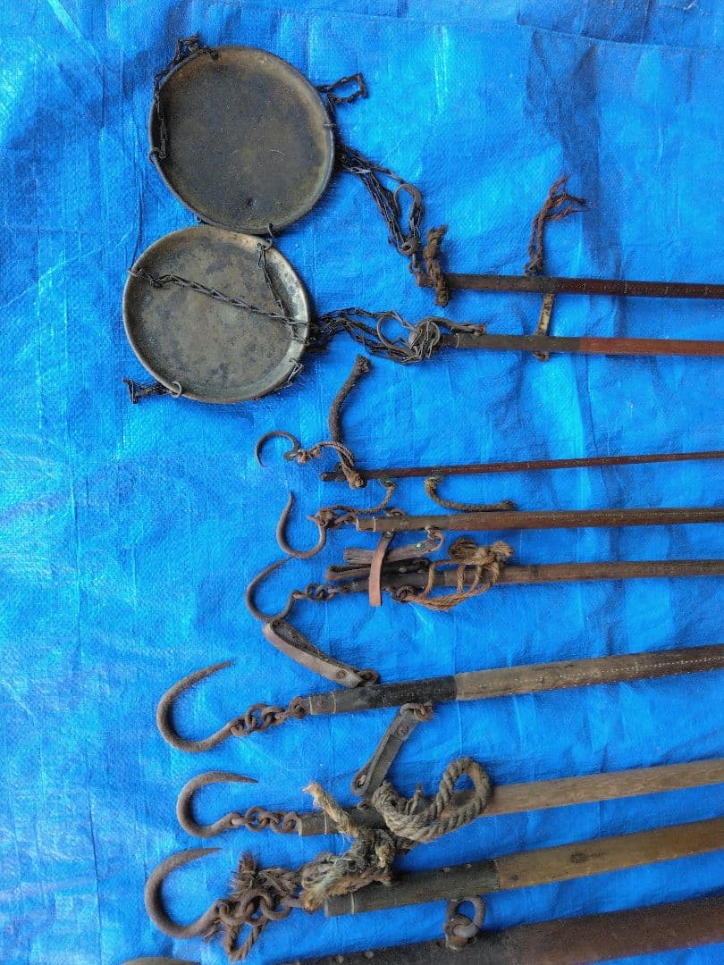 竿秤　棒秤　分銅秤　棒天秤　古民具　古道具　引き取り限定