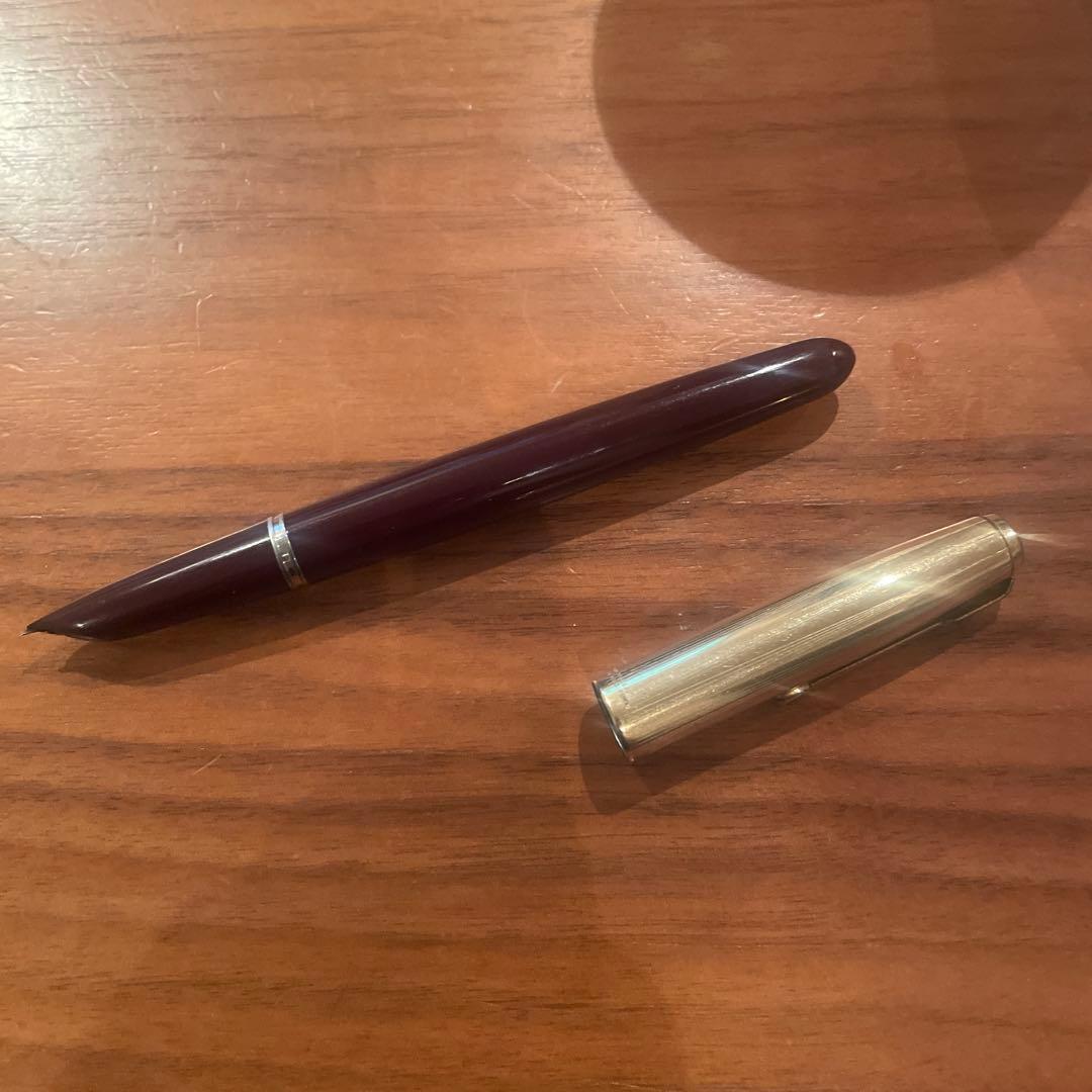 ヴィンテージPARKERパーカー 万年筆 金色キャップ PARKER51 USA