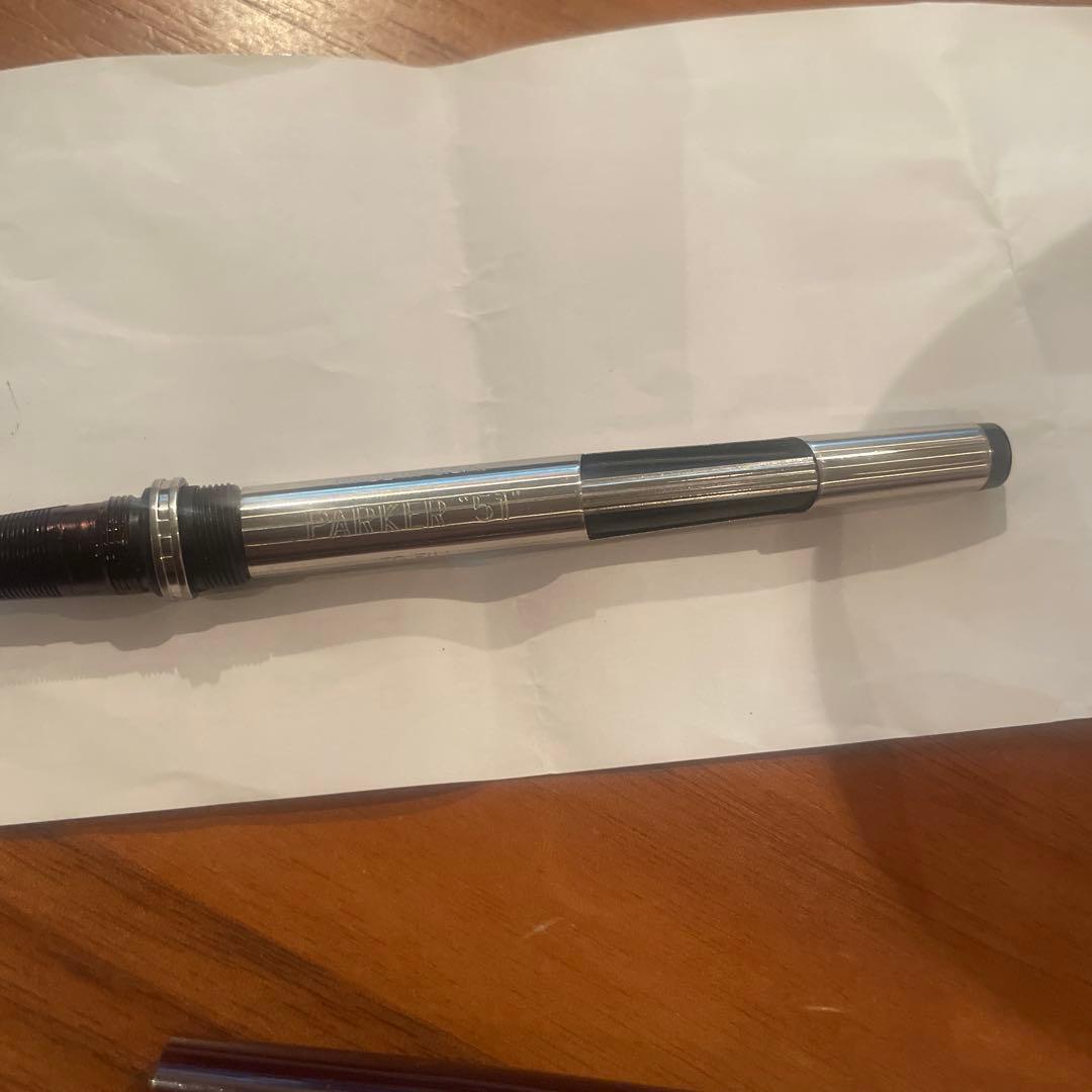 ヴィンテージPARKERパーカー 万年筆 金色キャップ PARKER51 USA