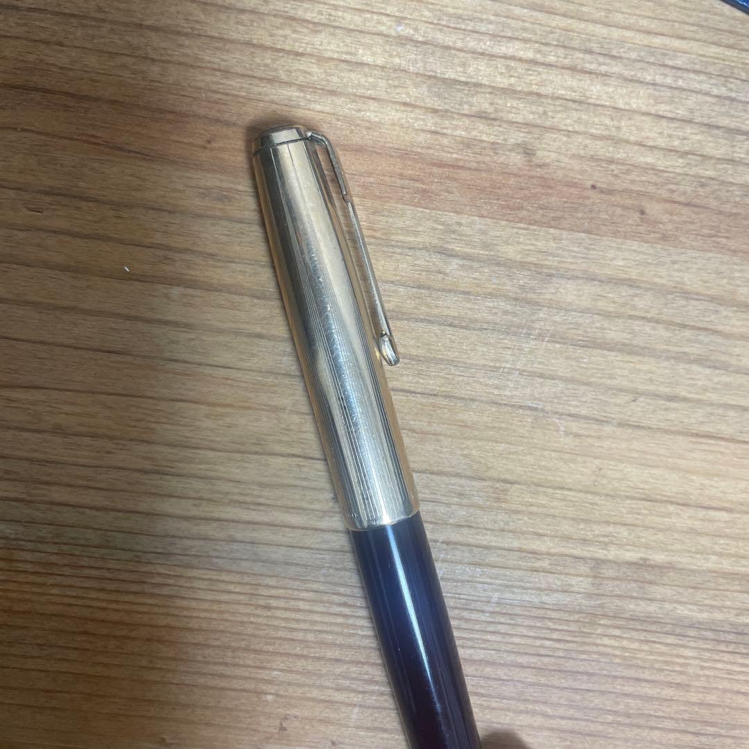 ヴィンテージPARKERパーカー 万年筆 金色キャップ PARKER51 USA