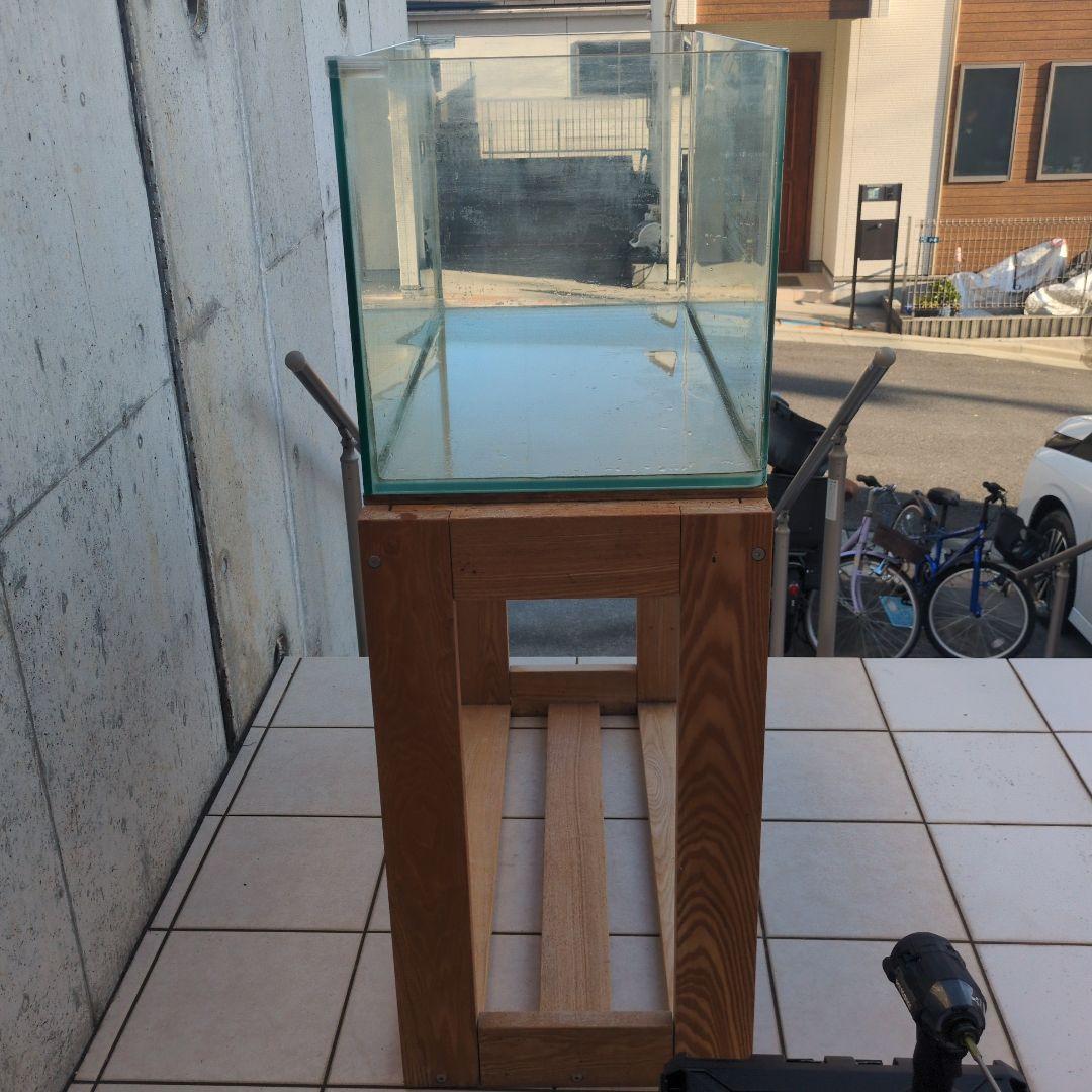 レグラス曲げガラス90cm水槽、水槽台 引取限定（神奈川）