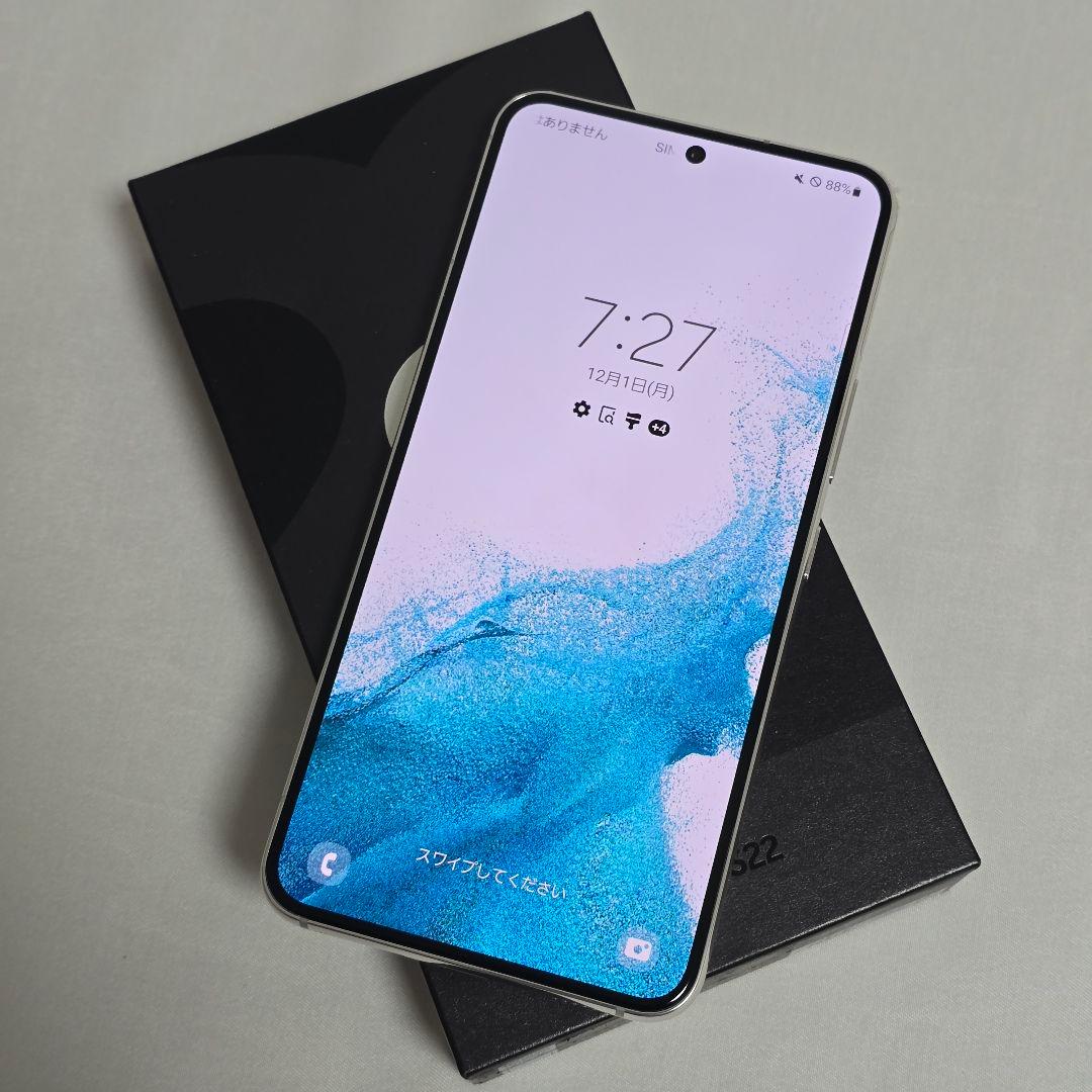 【新品同様】Galaxy S22 SIMフリー 判定○ au版