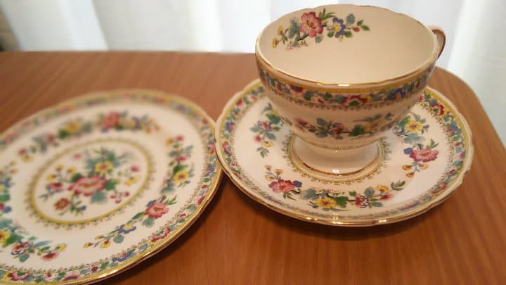 Foley フォリー MingRose カップ＆ソーサー＆プレート