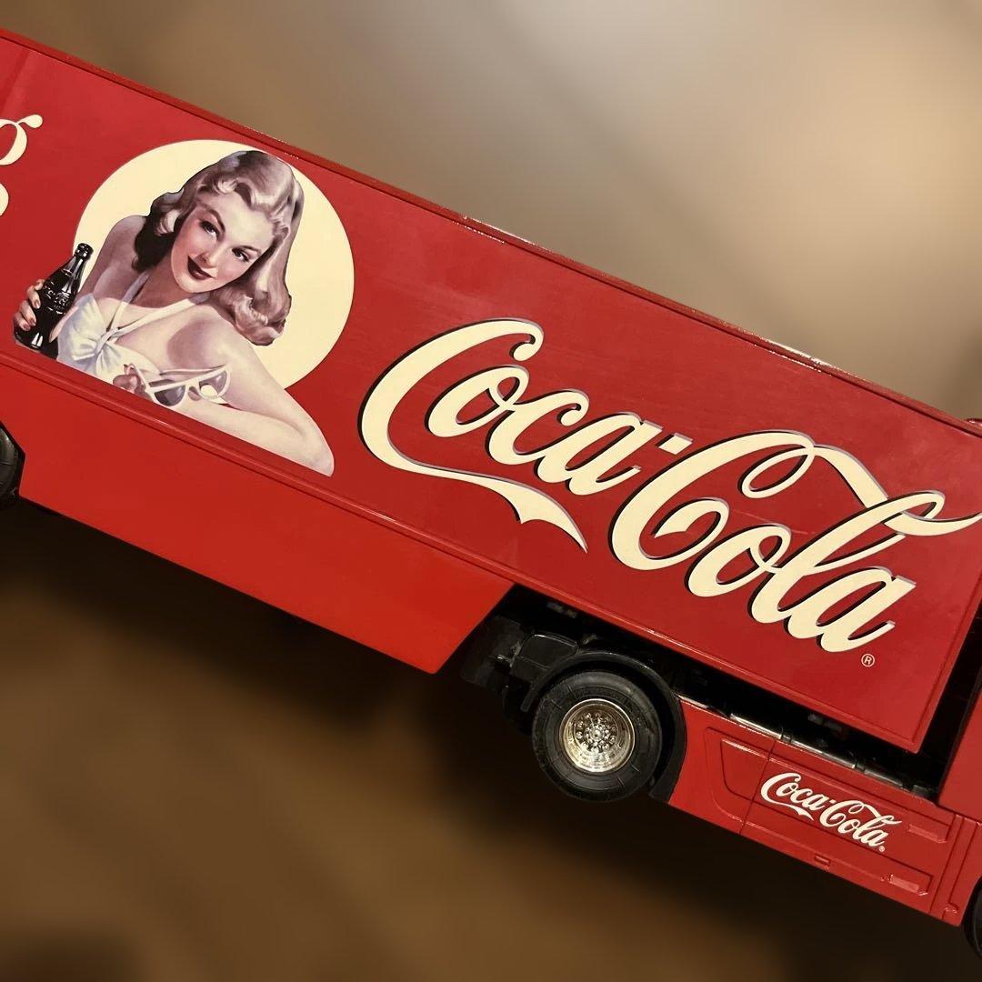 希少！　特大　コカコーラ　トレーラー　ラジコン　全長70cm 120周年記念品