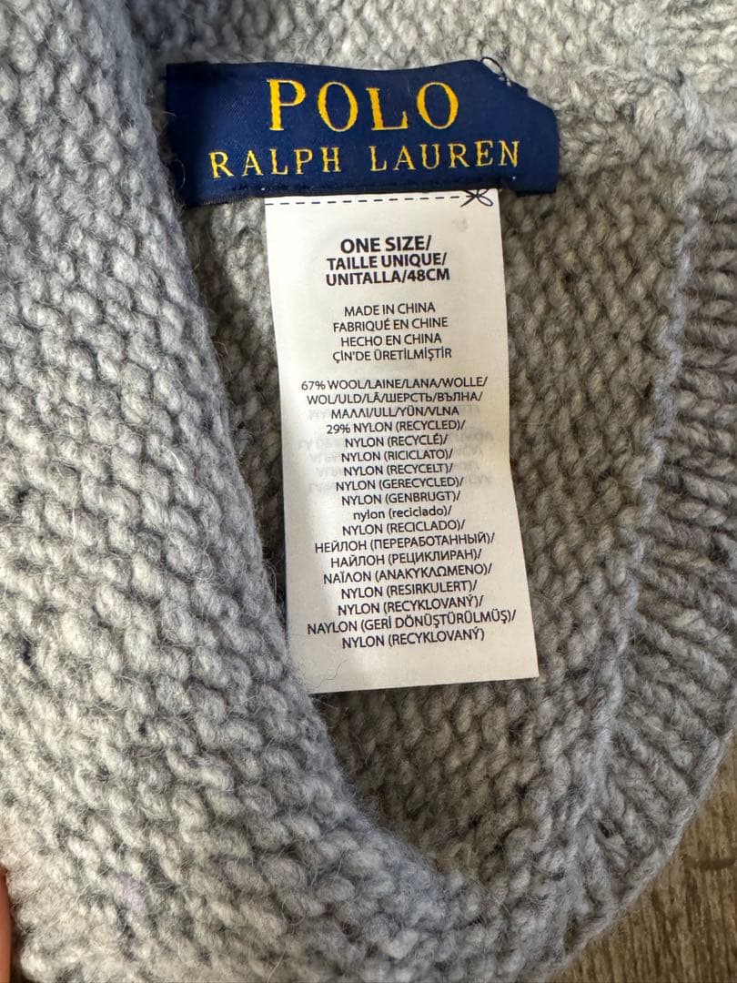 【POLO RALPH LAUREN】ニットツイードポロビーニー