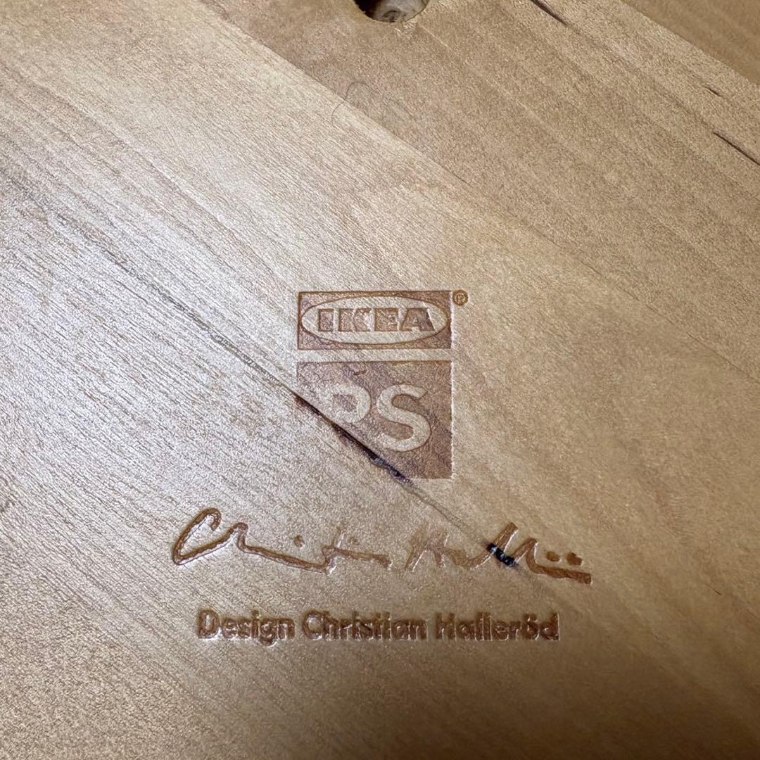 希少廃番ヴィンテージ Ikea Karljohanパイン無垢材 サイドテーブル