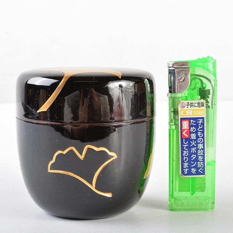 茶道具　吉田一峰作　鵬雲斎好　五葉棗　共箱　V　R5304