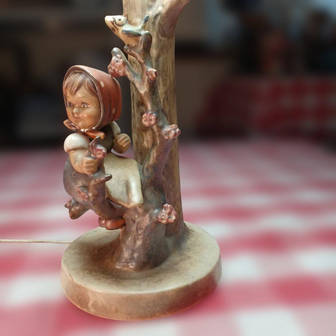 W. Goebel 陶器製ランプ 少女デザインapple tree girl