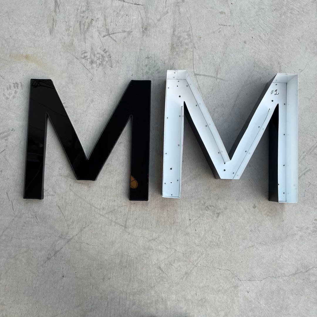 M 看板 アルファベット レターサイン 文字 アメリカ ビンテージ アンティーク