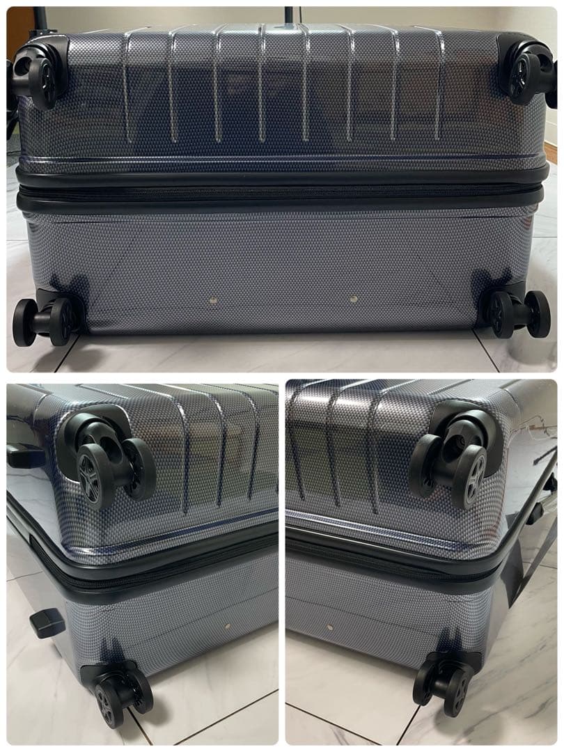 新品 ACE スーツケース 4輪 大容量 141L ネイビー 付属品付き