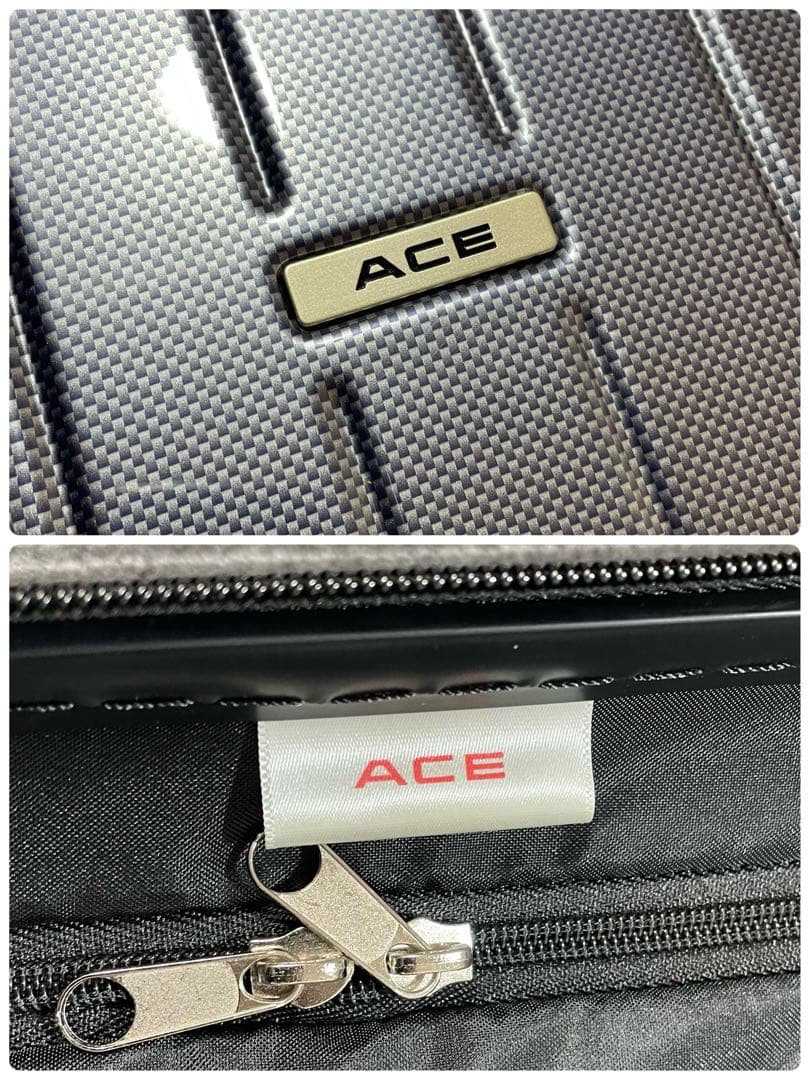 新品 ACE スーツケース 4輪 大容量 141L ネイビー 付属品付き