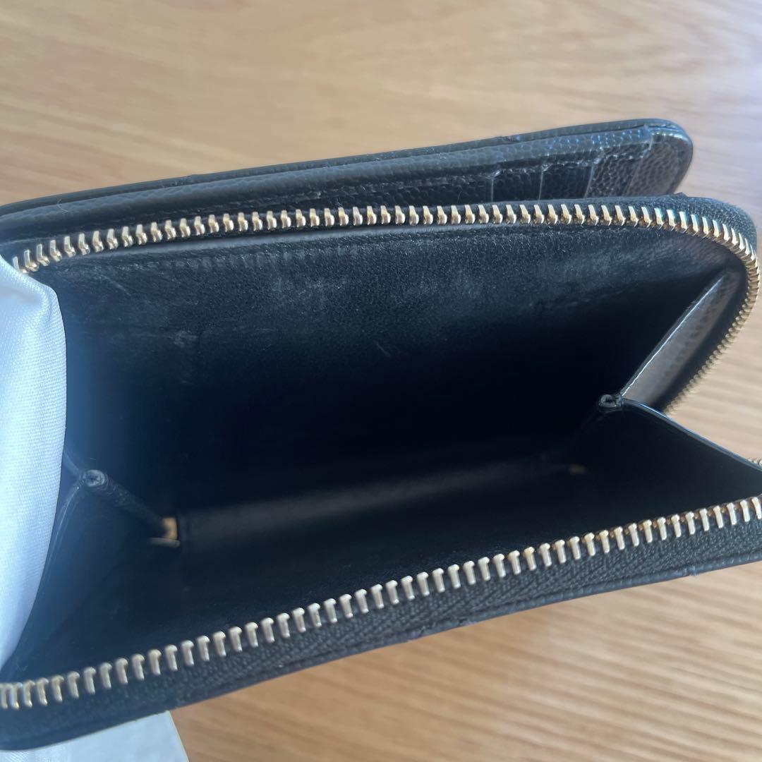 SAINT LAURENT ブラック 二つ折り財布