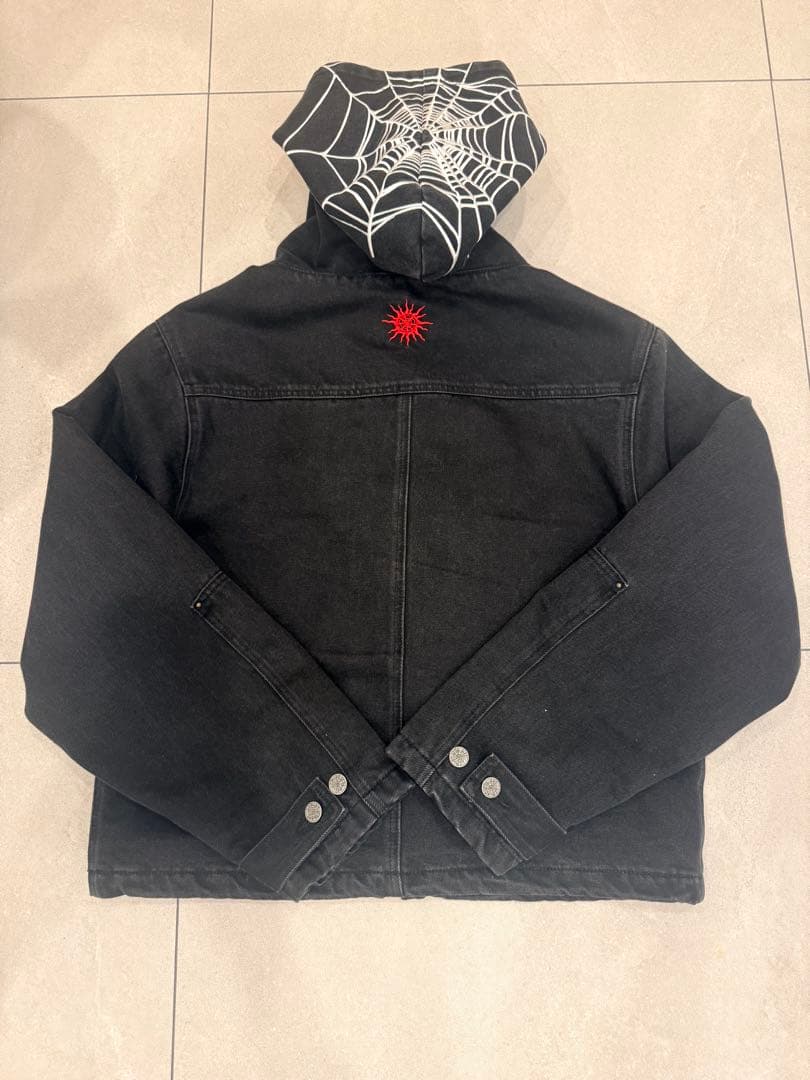 NOREMID スパイダーウェブフード ブラックジャケット M pop up限定