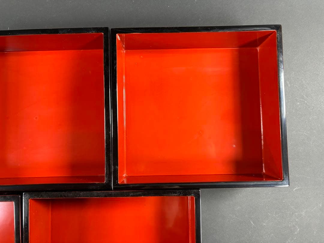 セール　重箱　漆器　五段重　お正月　曙塗　輪島