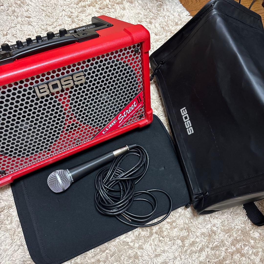 【路上ライブセット】BOSS/CUBE street Ⅱ-純正バッグ