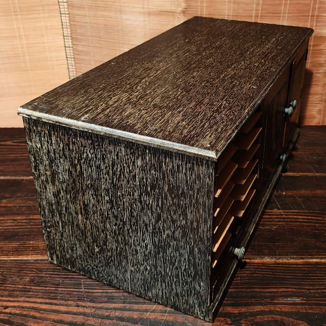 木製棚　書類棚　昭和レトロ　木箱　古家具
