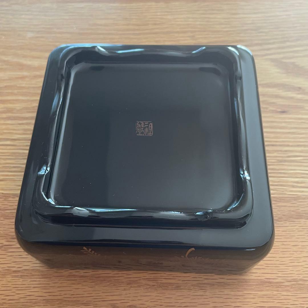 【未使用】祖雅堂 会津白木屋漆器店謹製•2段小重 12×12 •正月•和モダン