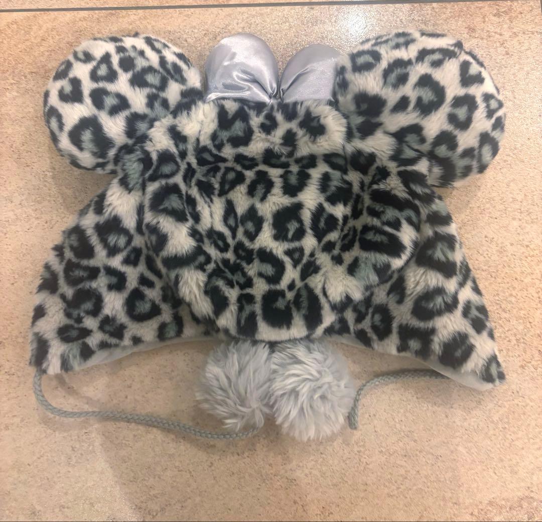 ヒョウ柄 ミニーちゃん 旧ファンキャップ グレー 灰色 ディズニー